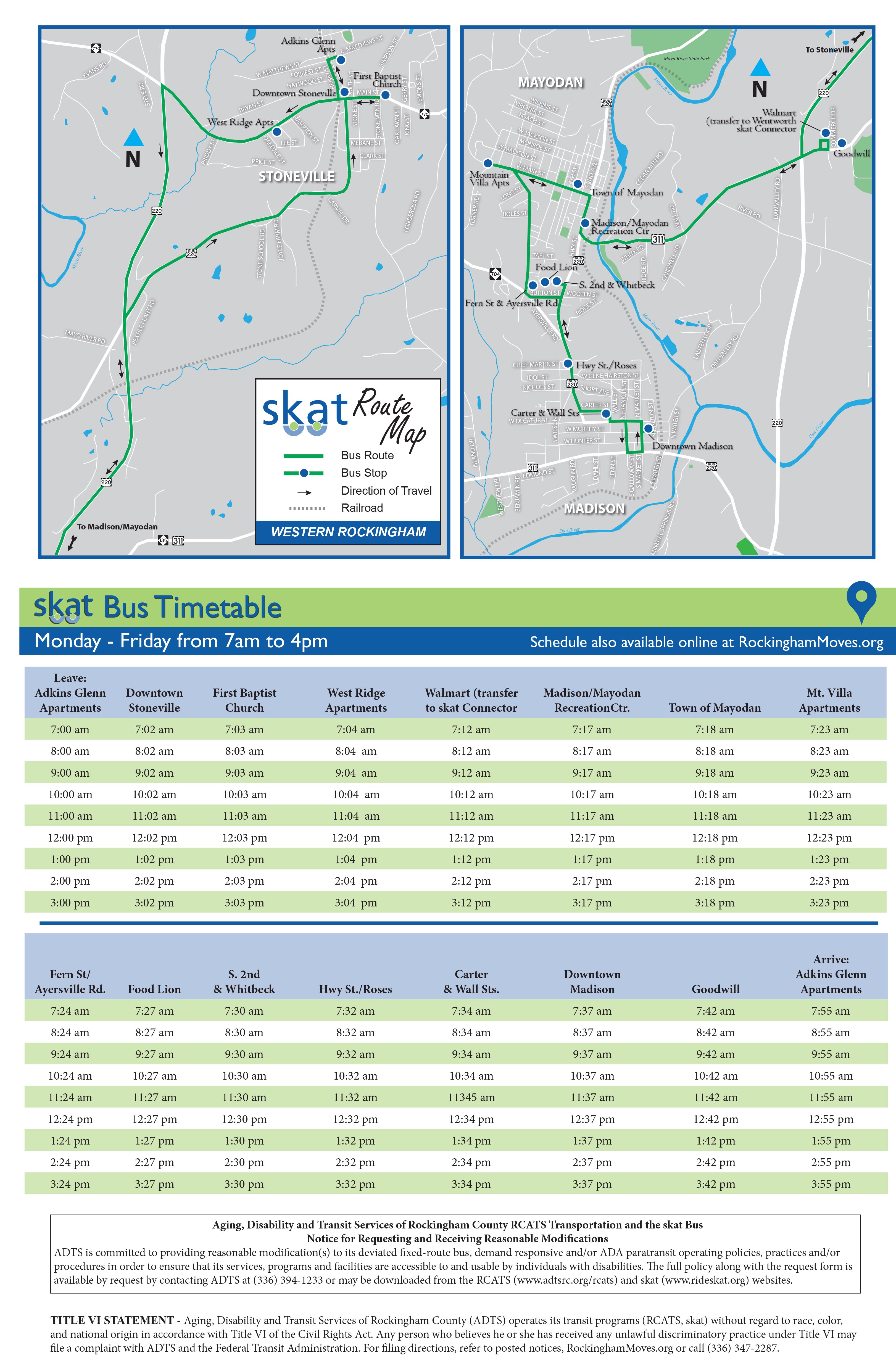 Western Rockingham Map and Schedule
